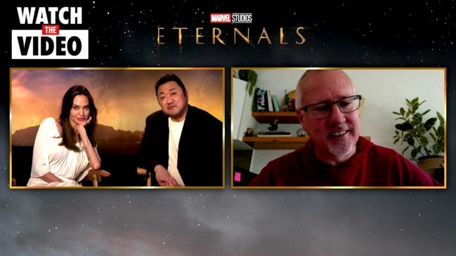 Angelina Jolie and Don Lee on the new Marvel movie, Eternals