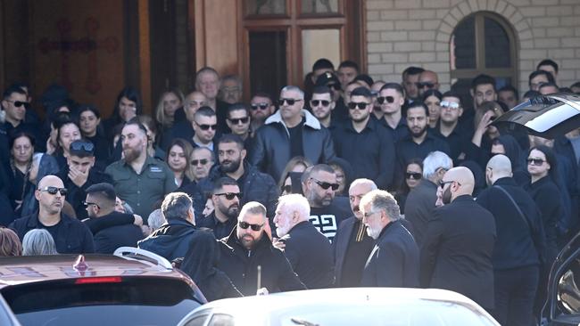 A photo from Alen Moradian’s funeral. His Bondi Junction shooting rocked the Eastern Suburbs.