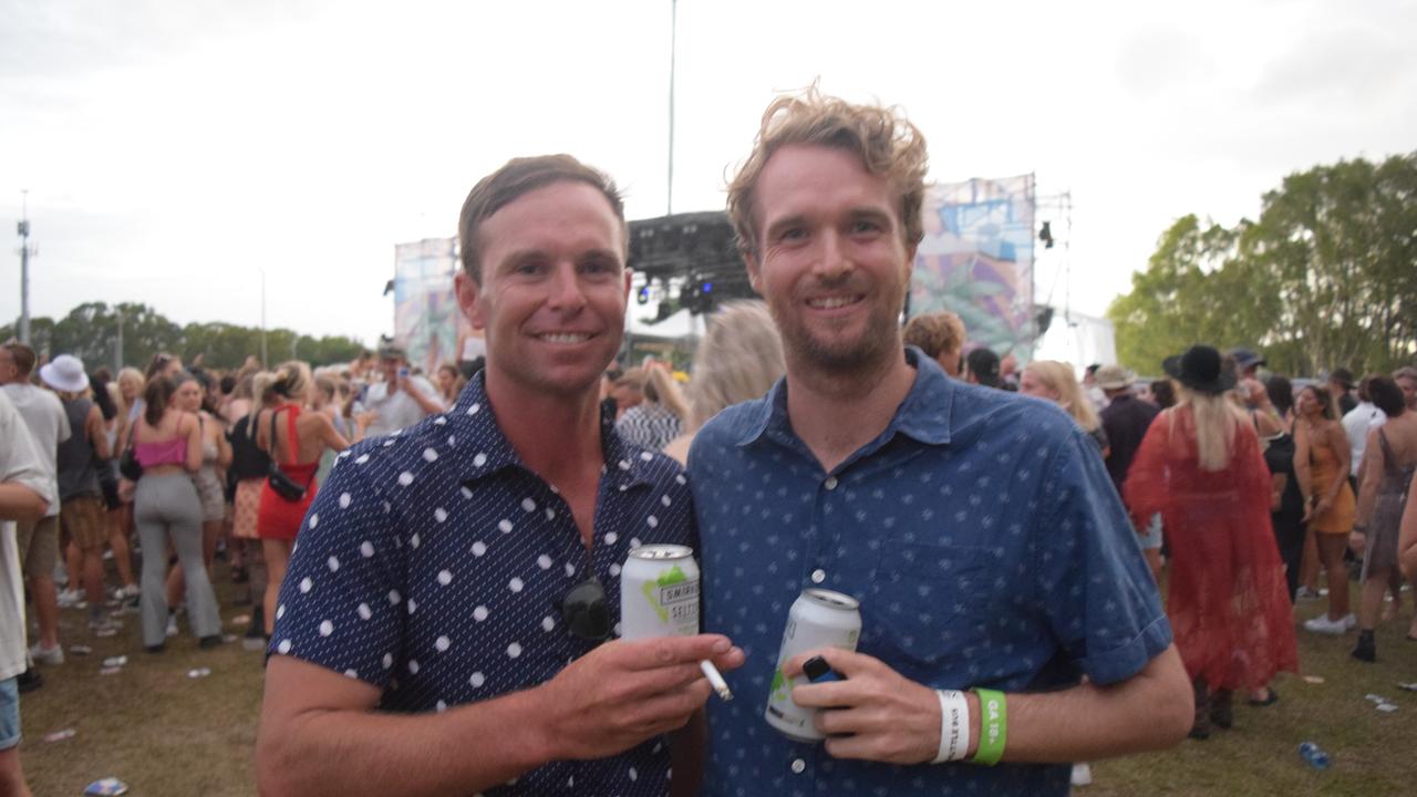 Festival-goers at The Jynx House Amplified music festival in Coolum