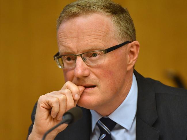 Reserve Bank of Australia Governor Philip Lowe said households had scaled back their spending and had used higher tax refunds to pay more off mortgages. Picture: Mick Tsikas