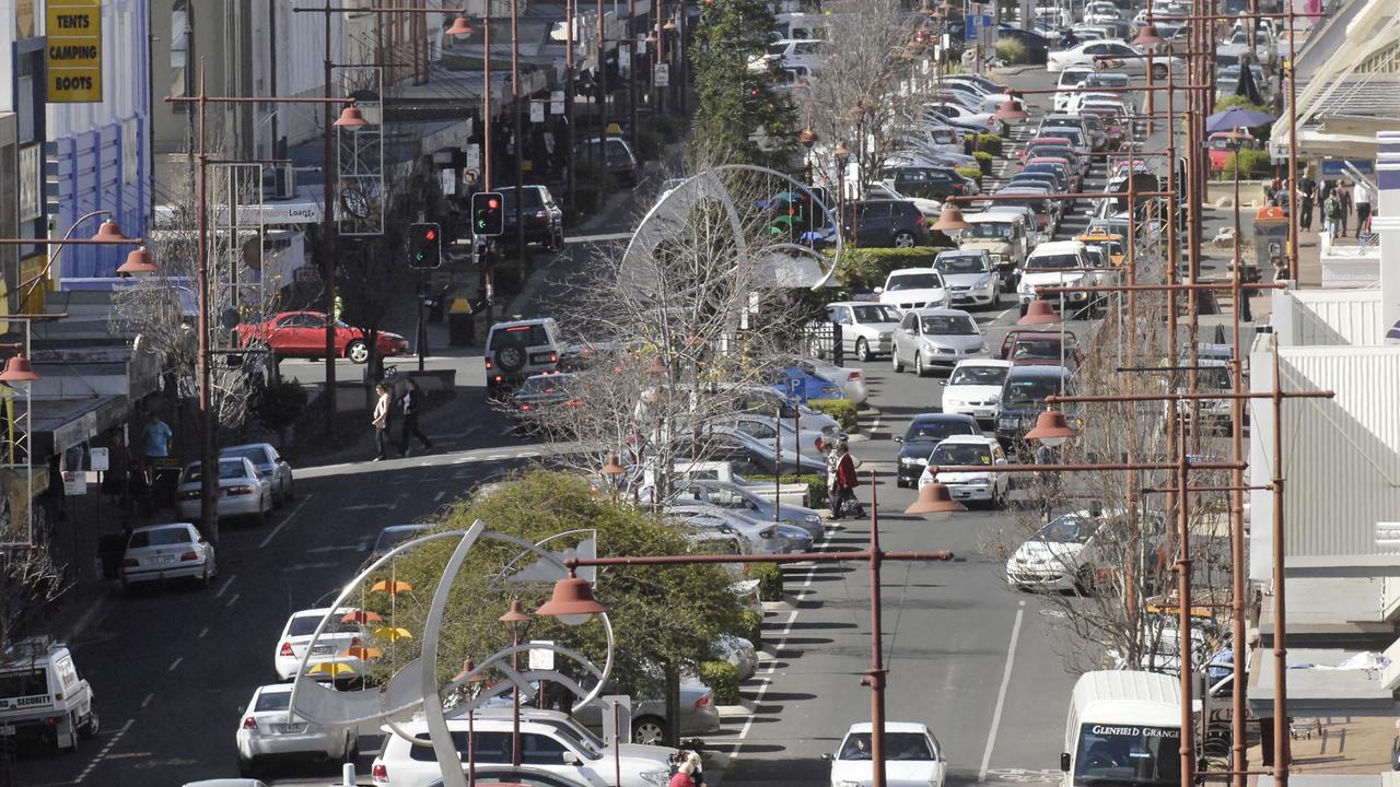 Toowoomba CBD view of Margaret Street east from Grand Central. Photo Kevin Farmer/The Chronicle