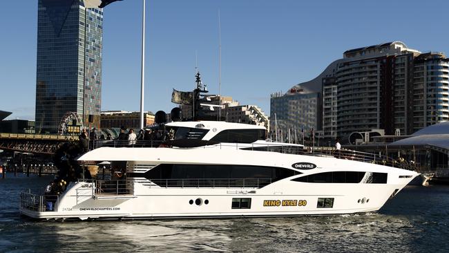 Sandilands has hired the same Oneworld superyacht that he used for his 50th birthday bash. Picture: Sam Ruttyn