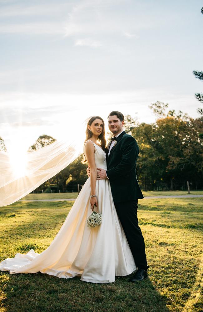 Wedding of Louise Emanuel and Bradley Anderson. Picture: Amanda Hamilton (Peppermint Photography)