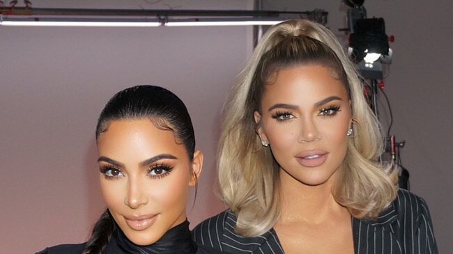 Kim and Khloe Kardashian have come under fire for their response to the Astroworld tragedy. Picture: Instagram