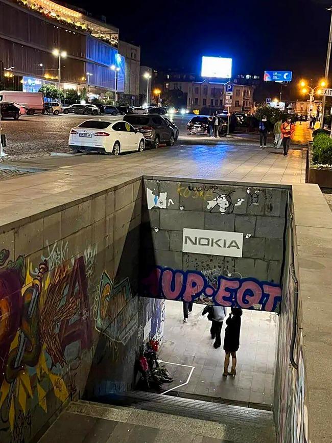 The underground passage in the town centre of Tbilisi, Georgia, where Arina tragically fell to her death. Picture: Newsflash