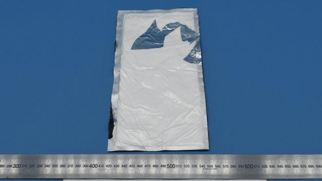 One of the packages intercepted by police. Picture: Supplied