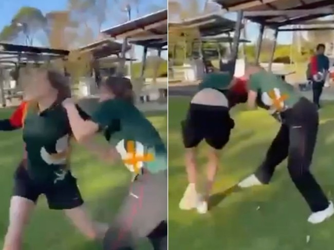 Girls punch, kick each other in shocking church school violence