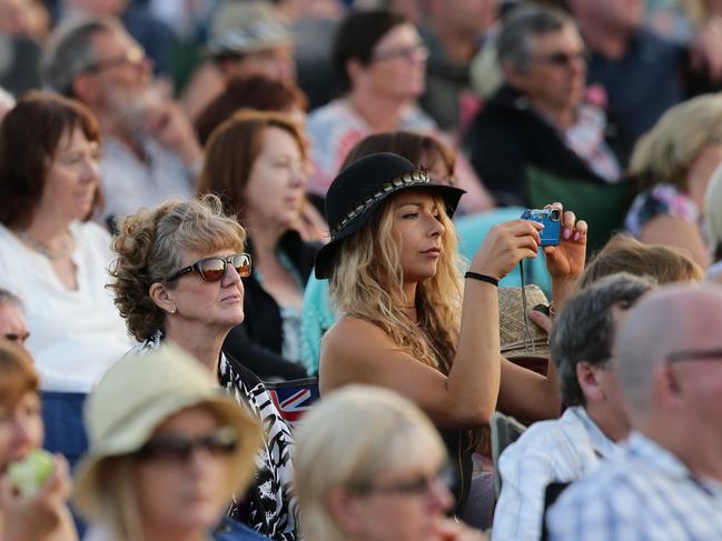 The audience warms up at Coopers Brewery for the Paul Simon and Sting concert. Picture: Dylan Coker