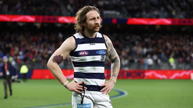 Zach Tuohy after the final siren on Friday. Picture: Michael Klein