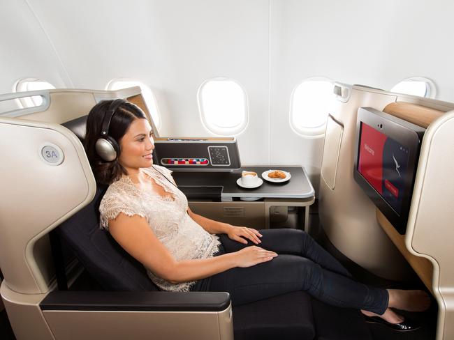 The business suite on a Qantas Airbus A330. Image: Qantas