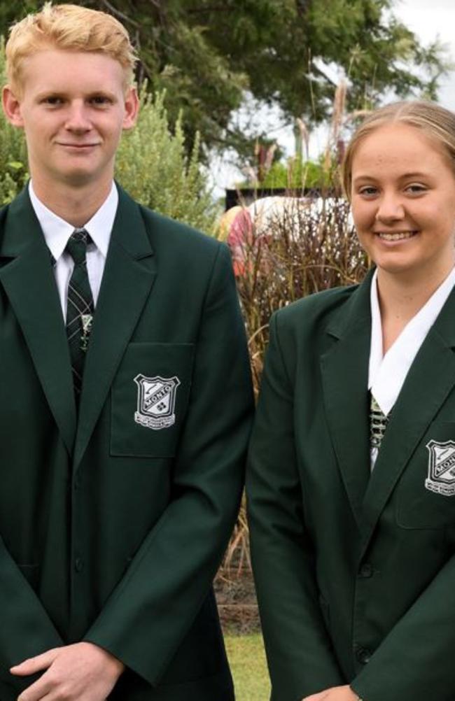 Monto State High School 2023 Leaders Bailey and Prue. New date has revealed Monto High is the fasted growing school in the Central and North Burnett.