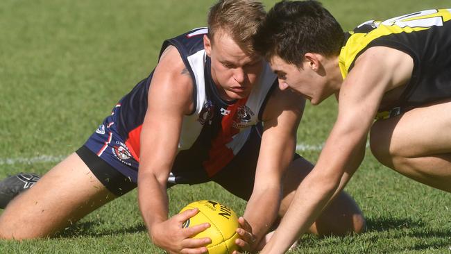 Alex Demopoulos as a footy player in Townsville. He is now at Coorparoo. Picture: Evan Morgan