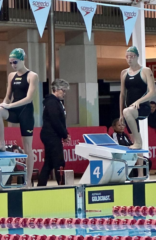 Lilla Ribot and and Olympia Pope at the Australian Team at Oceania Championships.