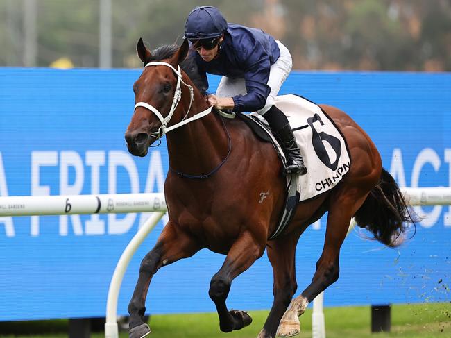 SYDNEY, AUSTRALIA - JANUARY 18:  James McDonald riding Wodeton win Race 1 Chandon Handicap during Sydney Racing at Rosehill Gardens Racecourse on January 18, 2025 in Sydney, Australia. (Photo by Jeremy Ng/Getty Images)