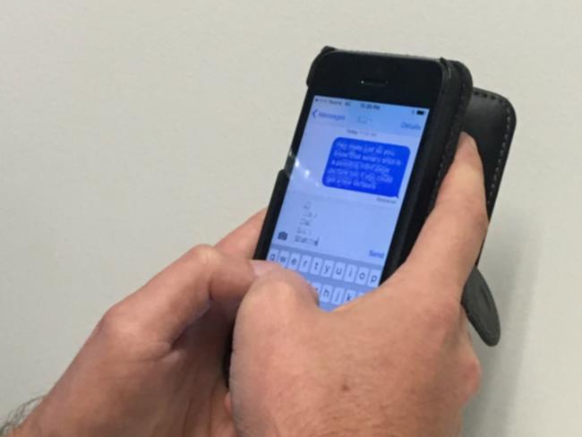 The pedophile texted his 13-year-old stepdaughter offering to ‘fool around’ and ‘try first n second base’. Picture: File image
