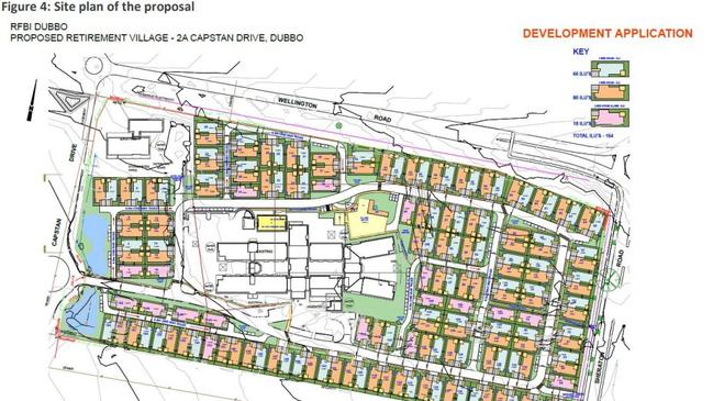 Detailed sketches of the 164 units of Dubbo's Masonic Village. Photo: Supplied.