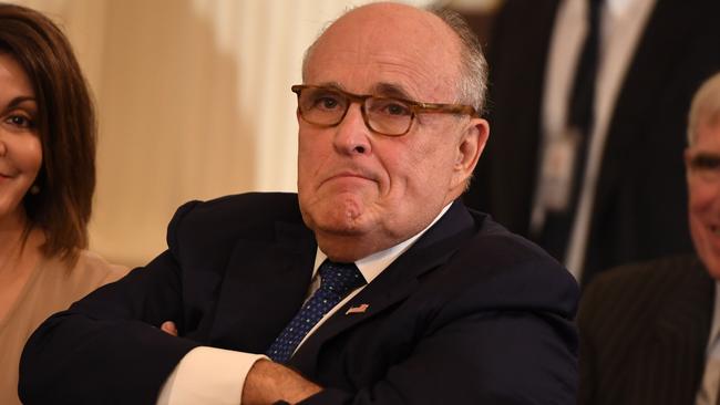 Rudy Giuliani’s TV appearances may be numbered. Picture: AFP 