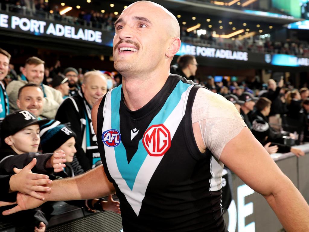 Sam Powell-Pepper was the hero for the Power. Picture: AFL Photos/Getty Images