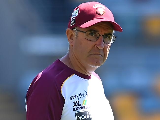 BRISBANE, AUSTRALIA - SEPTEMBER 13: Brisbane Lions coach Chris Fagan is seen during a Brisbane Lions AFL training session at The Gabba on September 13, 2022 in Brisbane, Australia. (Photo by Albert Perez/Getty Images)