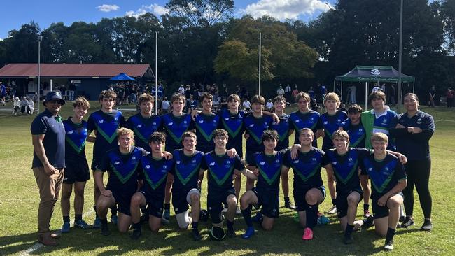 The winning Ambrose Treacy College side after its round 3 win.