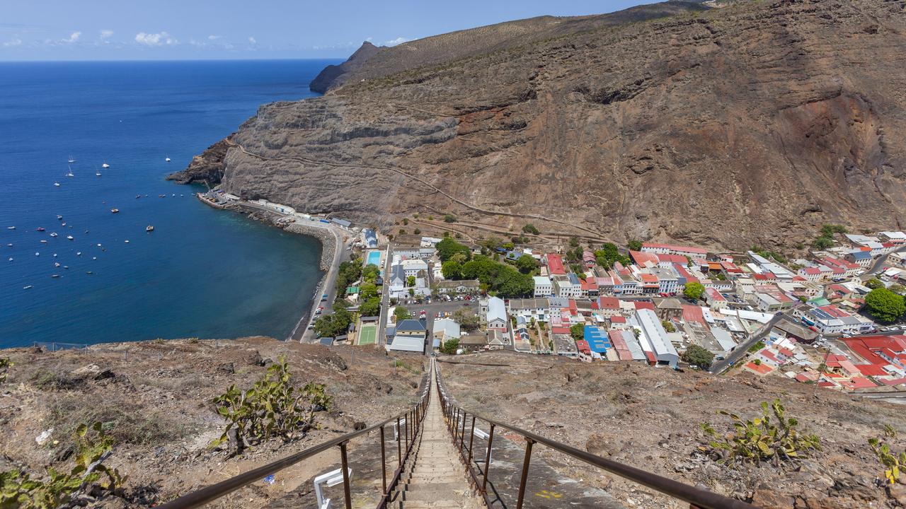 Jamestown, the capital of St Helena Island, is situated in a very steep valley on the western side of the island.