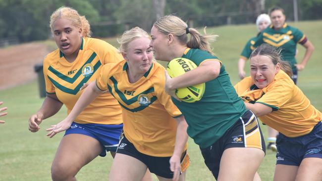 Faces of the CQ Capras under-17 and under-19 girls open trials at St Brendan's College, Yeppoon, on November 16, 2024.