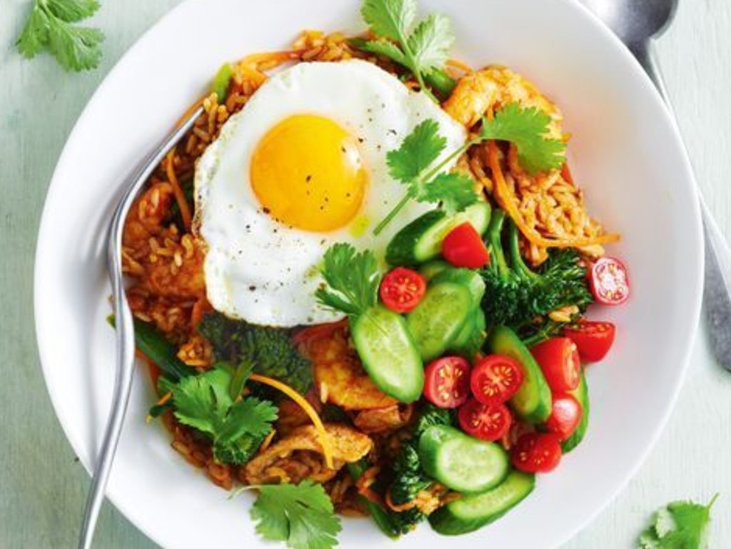 Healthy nasi goreng.