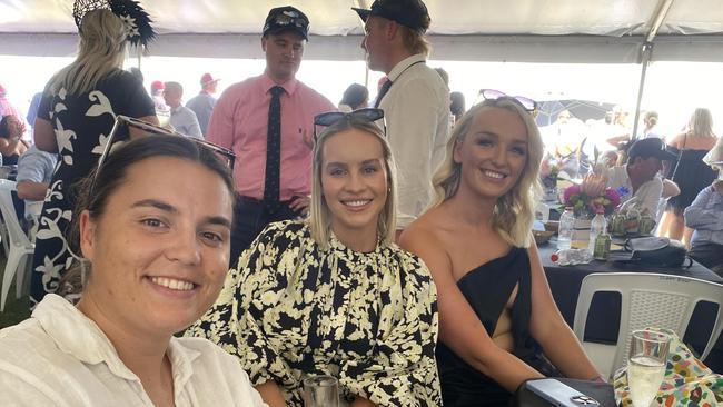 Punters dressed in their finest black and white for Derby Day celebrations in Dubbo. Photo: Tijana Birdjan