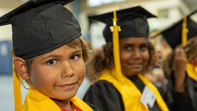 Tywan Armstrong from Yipirinya School at the Children's University graduation. Picture: James Tudor