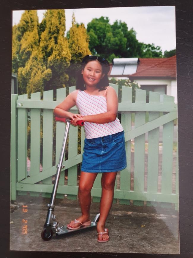 Maddie Lee was bullied throughout high school. She is pictured here aged 12. Image: Supplied