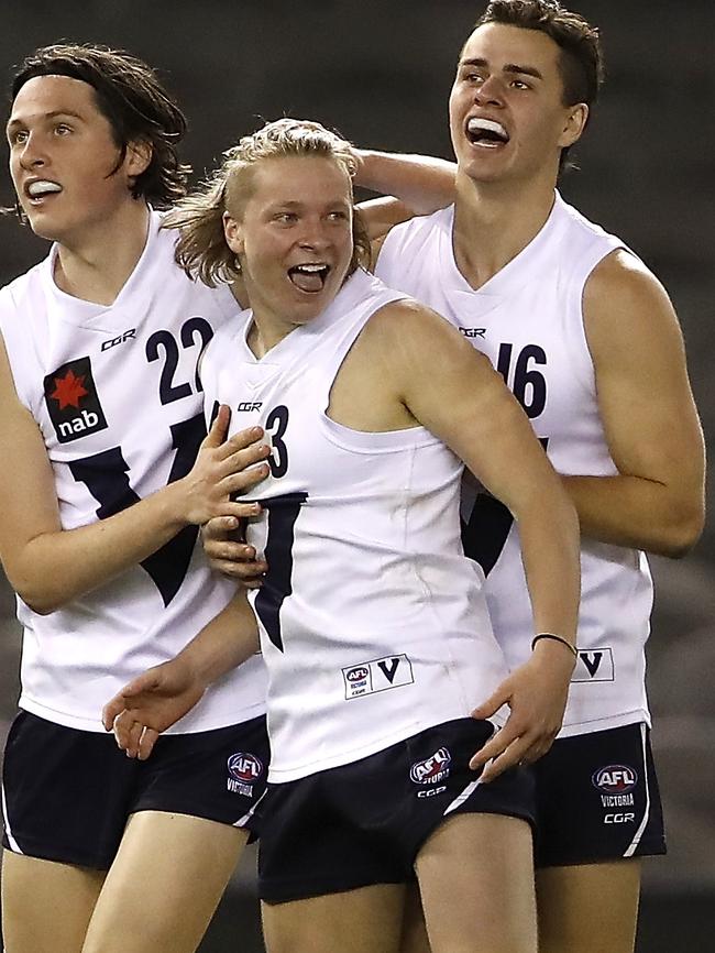 Cody Weightman celebrates a goal. Picture: Getty