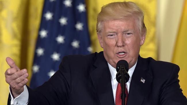 Donald Trump is expected to withdraw the United States from the Paris climate accord. Picture: AP.