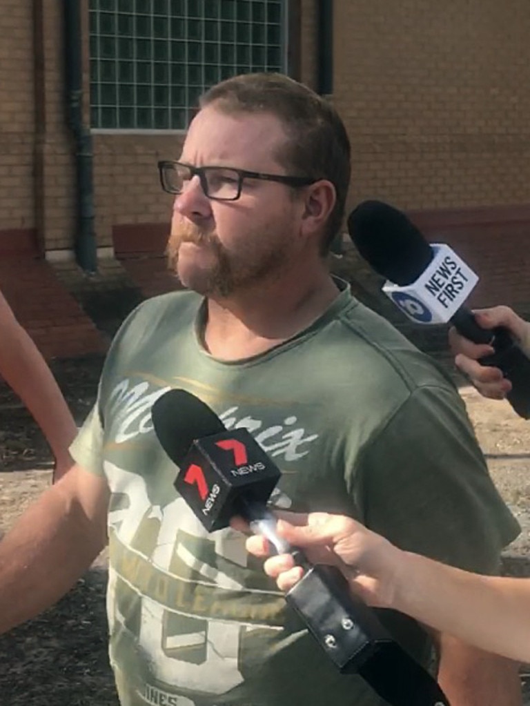 Chad Vinzelberg leaves Elizabeth Magistrates Court. Picture: AAP / Kathryn Bermingham 