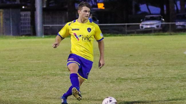 Broadbeach midfielder Justin Watmough.