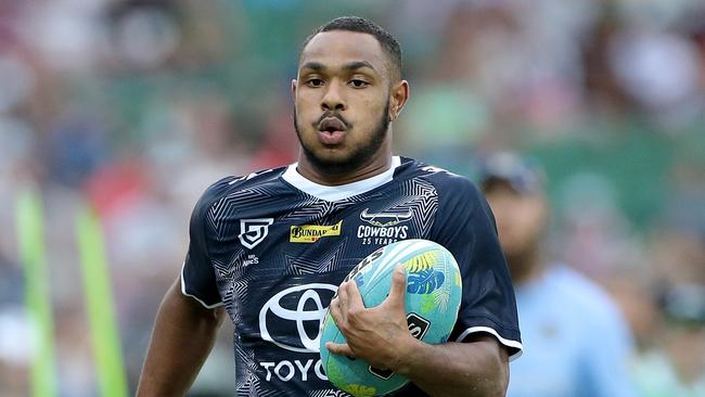 League lovers saw the talent of Queensland schoolboy star Hamiso Tabuai-Fidow on display at the NRL Nines. Picture: AAP Image/Richard Wainwright