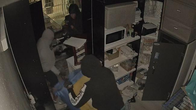 The alleged thieves inside the Balwyn business. Picture: Victoria Police