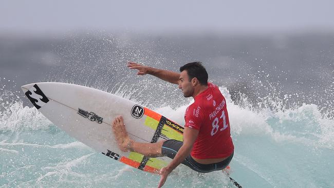 Joel Parkinson in action yesterday. Photo: Regi Varghese