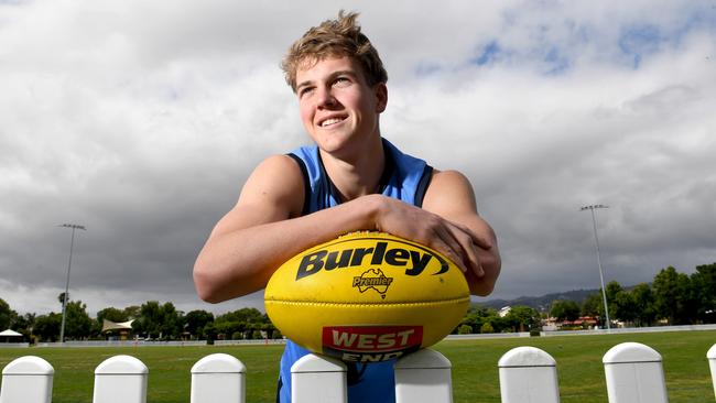 Sturt AFL draft prospect Tom Powell at Unley Oval, on the 30th October, 2020. Picture: Tricia Watkinson