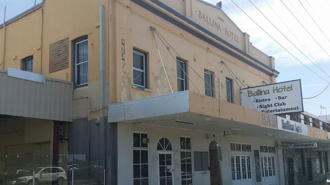 The now-closed Ballina Hotel in River Street.