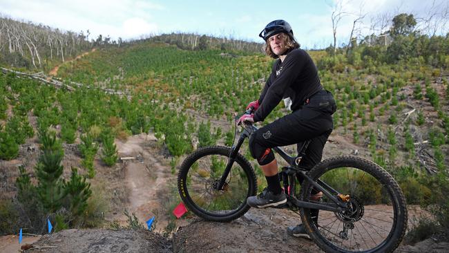 Kersbrook Forest Reserve has been inundated by mountain bike riders, such as Eddie Herft, prompting ForestrySA to overhaul its trail network plan. Picture: Tom Huntley