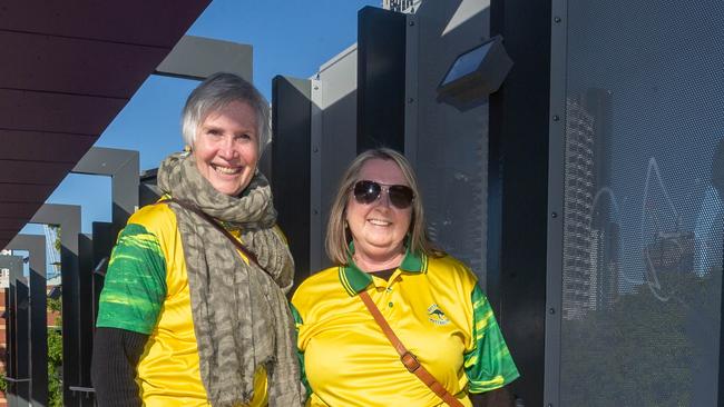 Fans ahead of the World Cup Matilda's v Sweden match at Suncorp Stadium. Photo - Stephen Archer
