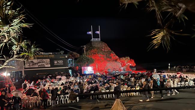 Anzac Dawn Service at Elephant Rock in Currumbin