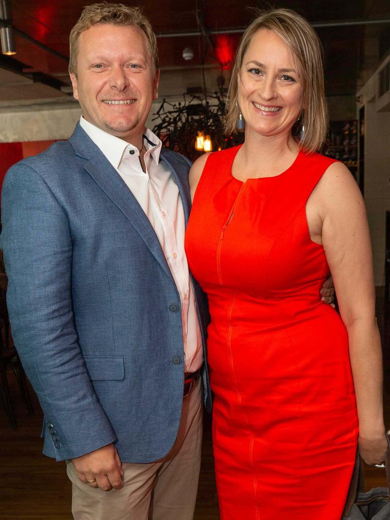 Patrick and Anna Wachowiak at Bucci's seventh birthday celebrations. Picture: Stephen Archer