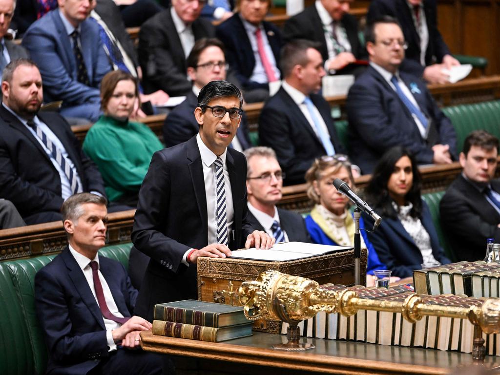 UK Prime Minister Rishi Sunak. Picture: Andy Bailey/UK parliament/AFP