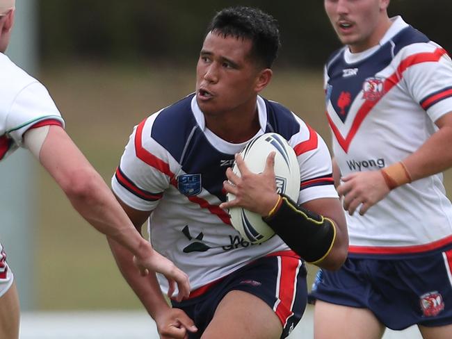 Josiah Fesolai. Picture: Sue Graham. Laurie Daley Cup round one, Central Coast Roosters vs Monaro Colts at Morry Breen Oval, 3 February 2024