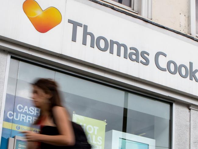 A branch of a Thomas Cook travel agent's shop in London. Picture: AFP