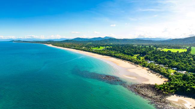 Aerial shot of Mission Beach on the Cassowary Coast. Picture: Supplied