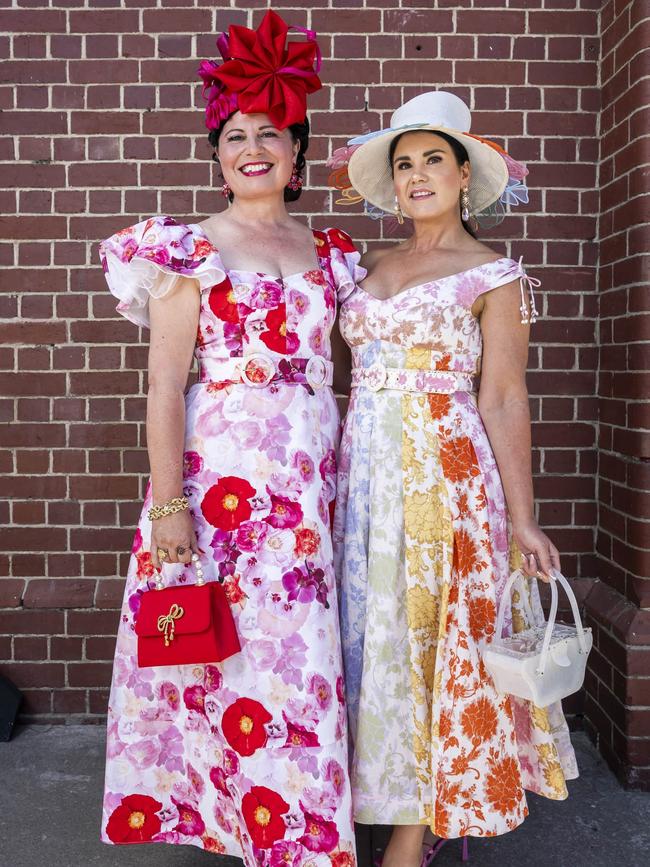 Doris Jovic and Kelly Carty. Hobart Cup 2024. Picture: Caroline Tan