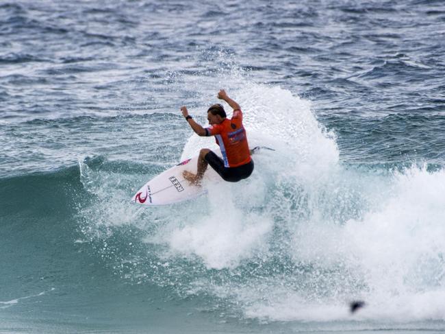 Kai Tandler at the Hydralyte Sports Pro Junior Gold Coast surfing event. Picture: Tom Bennett