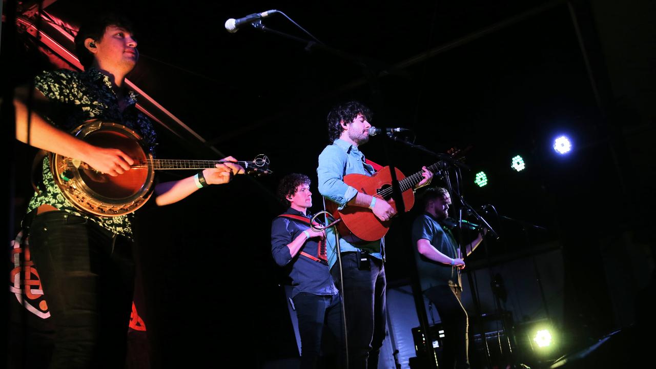 Boxing Banjo performing on the first night of the National Celtic and Folk Festival in Portarlington. Picture: Alan Barber